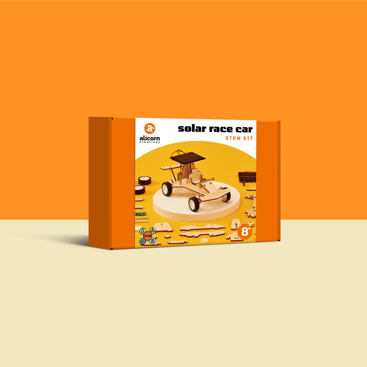 Solar Race Car DIY Kit, Educational STEM Toy