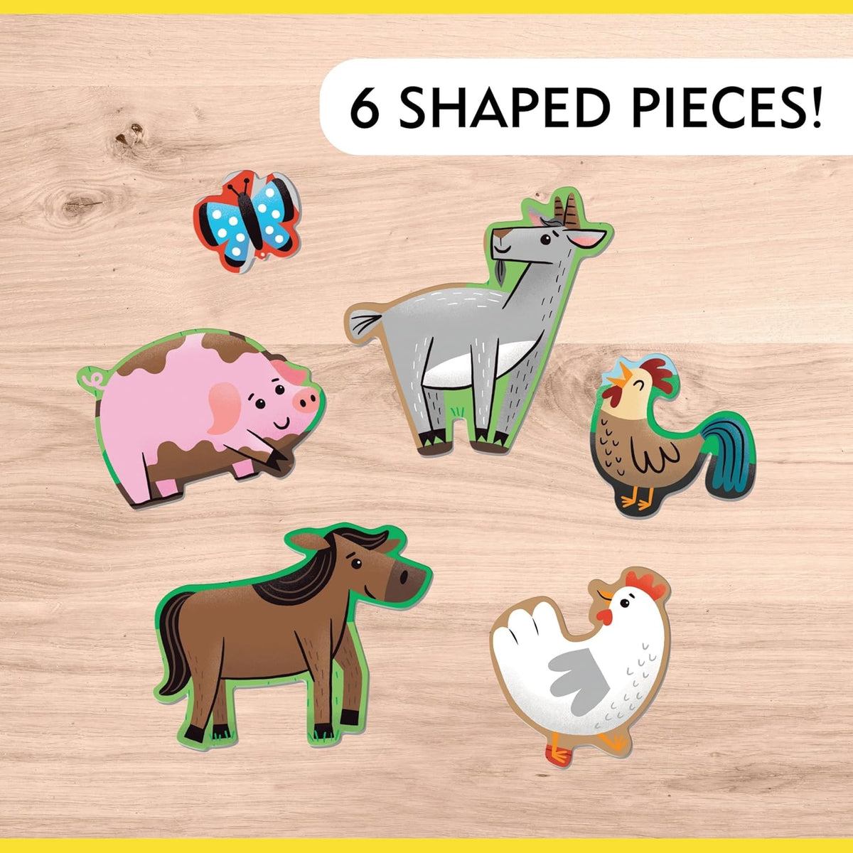 Farm Friends Adventure Big Floor Puzzle – 12 Piece Educational Puzzle for Toddlers Ages 2+