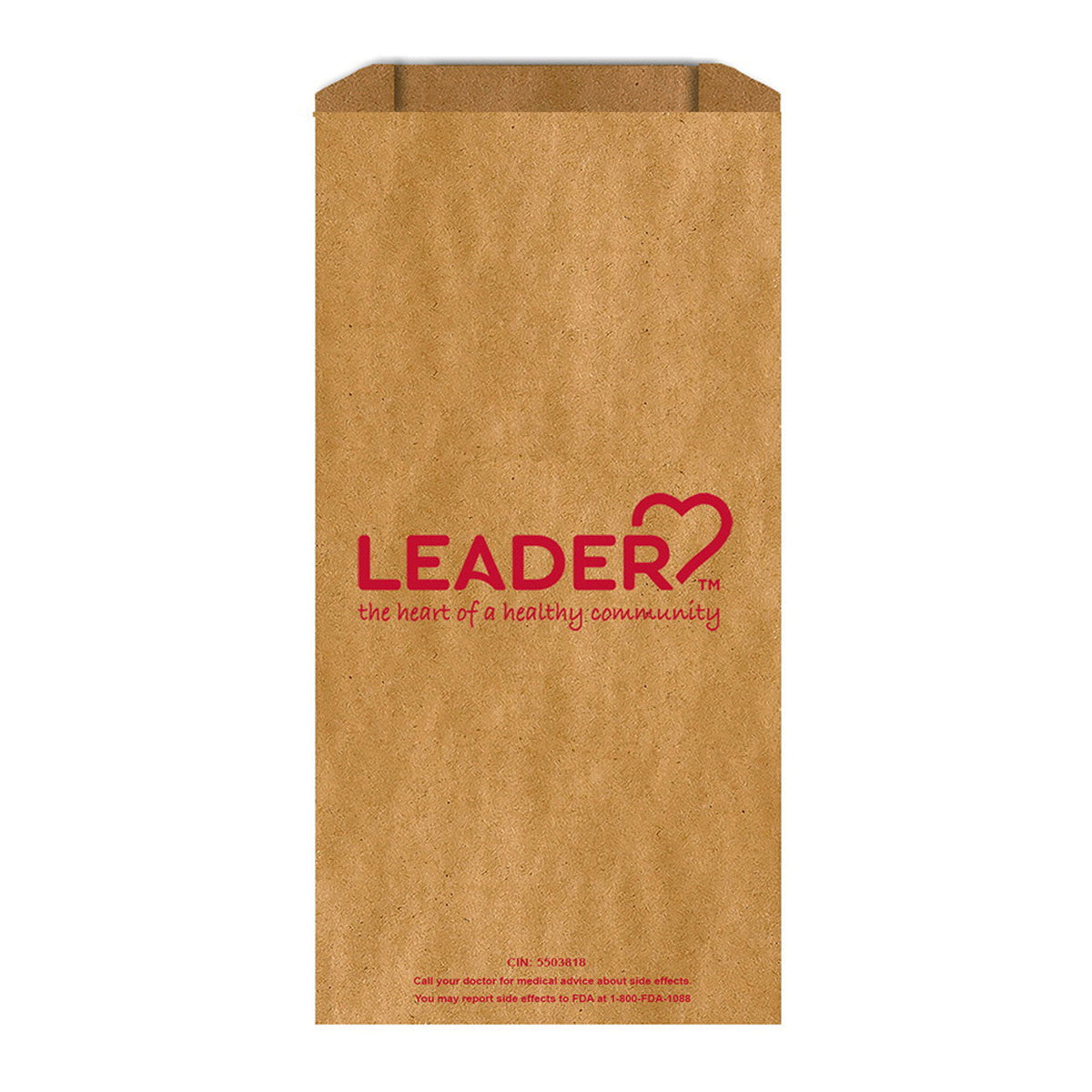 Leader Rx Bag Paper 4x1x10 IN 3000 Ct