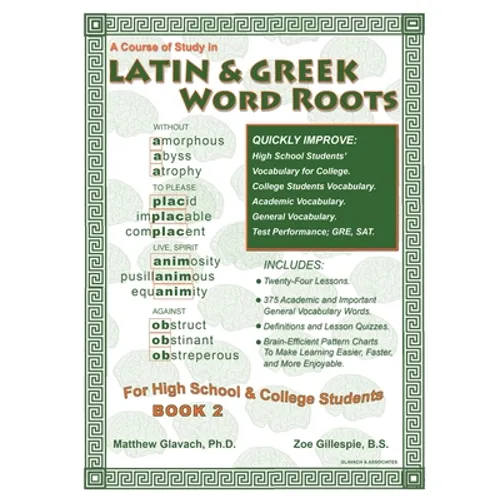 Latin & Greek Word Roots, Book 2