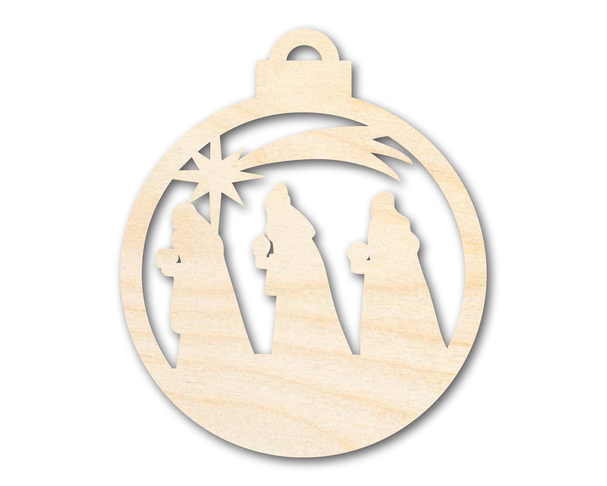 Unfinished Wood Bethlehem Nativity Ornament Shape - Christmas - Craft - up to 46" DIY