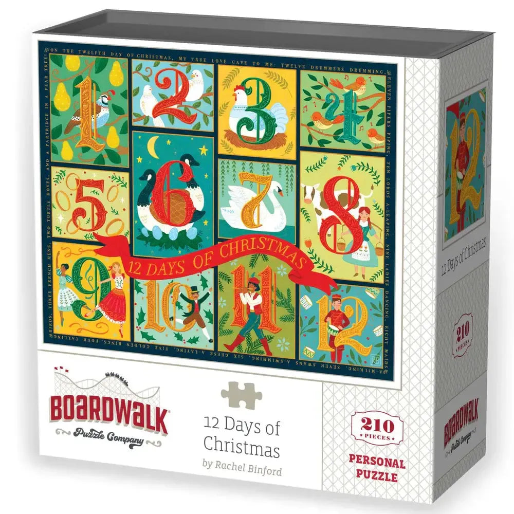 12 Days of Christmas 210 Piece Jigsaw Puzzle Boardwalk