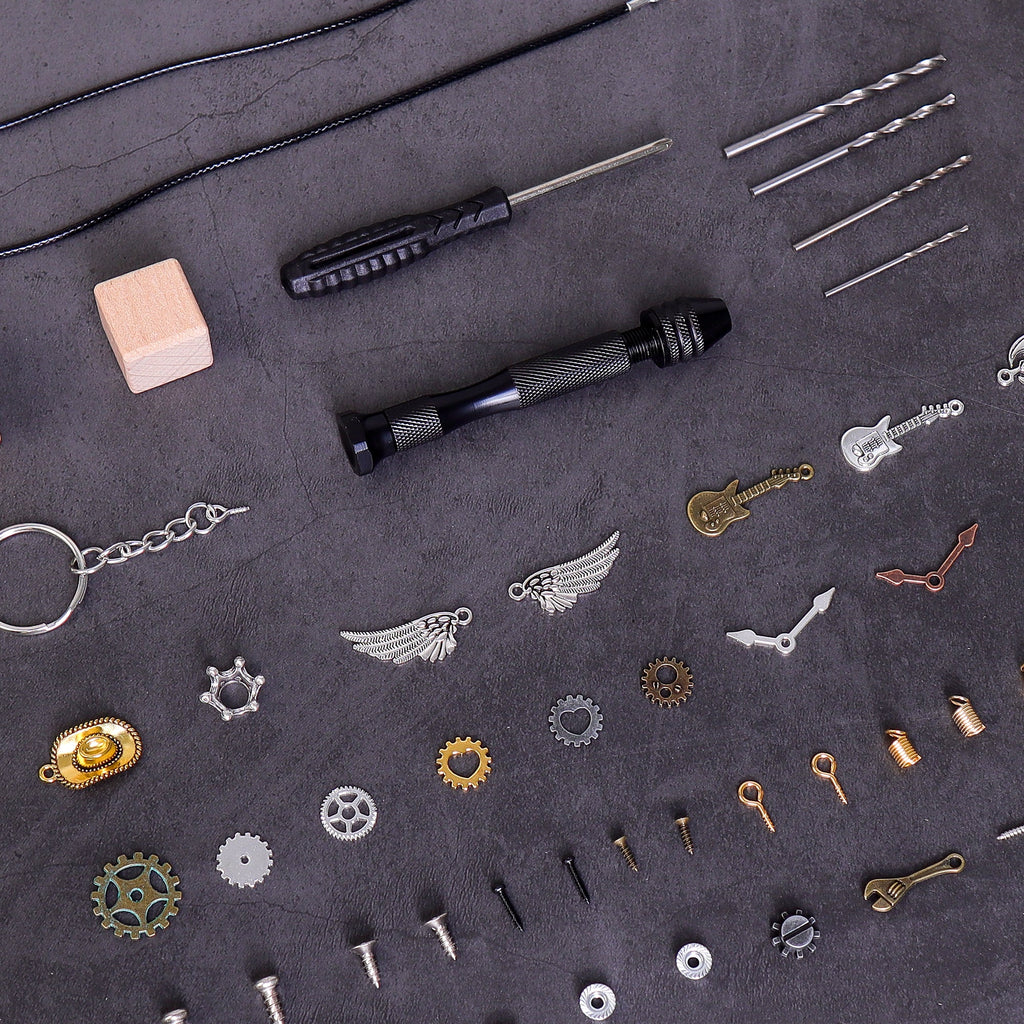 DIY Timberbot Kit – Build 2 Wooden Robots, Make Keychains & Necklaces