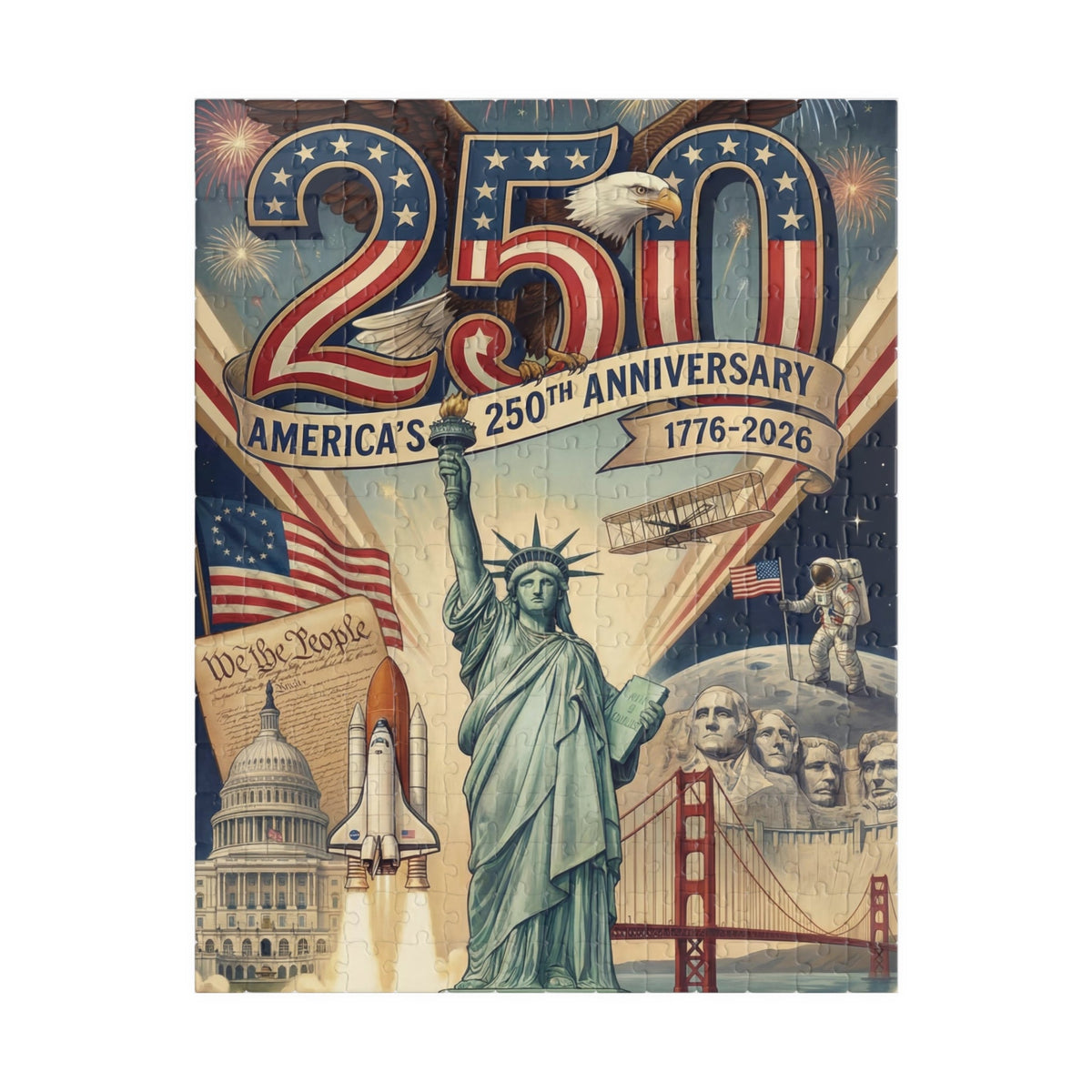 America 250th Anniversary Puzzle (252, 520, 1014-piece)