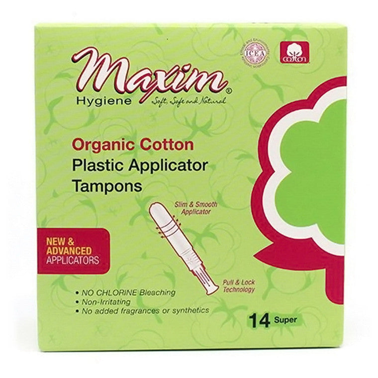 Maxim  Organic Tampons Pa Supr 14