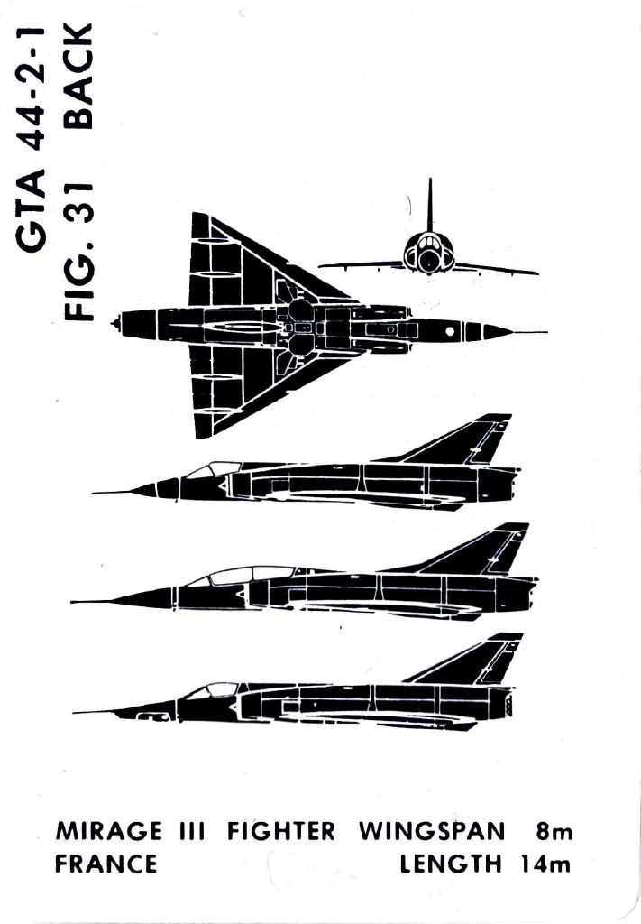 Vintage Aircraft Recognition Card Deck