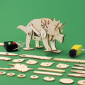 Dinosaur Robot Triceratops DIY Kit, Educational STEM Toy