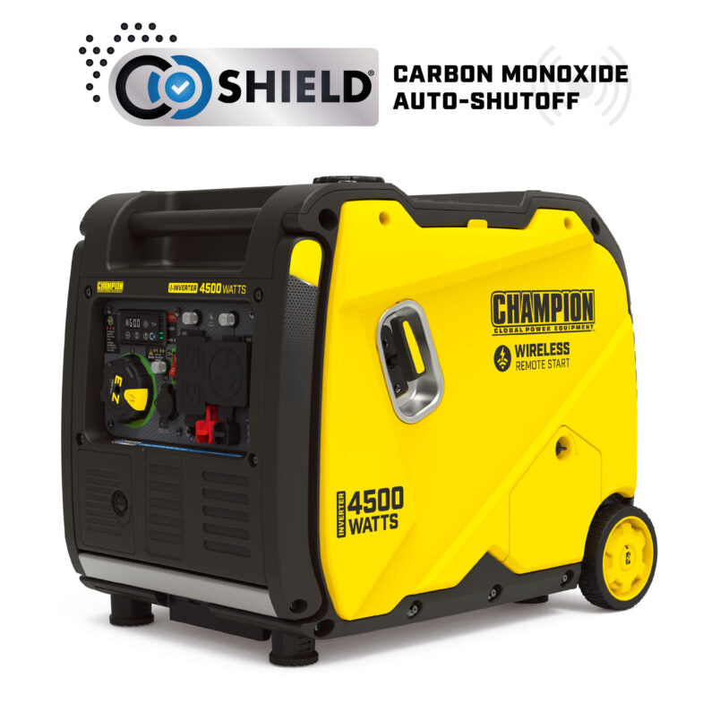 Champion 4500W Wireless Start Generator with CO Shield