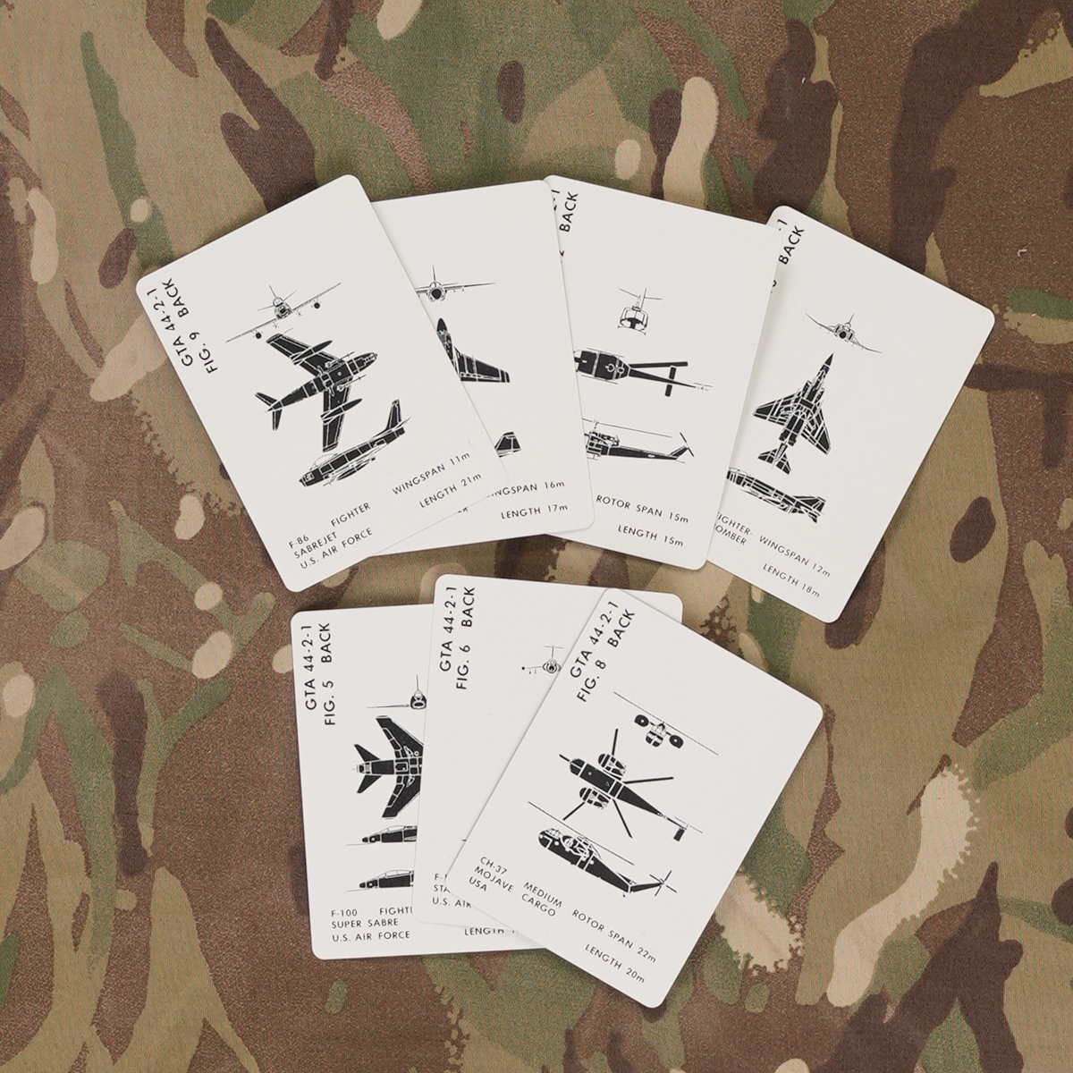 Vintage Aircraft Recognition Card Deck