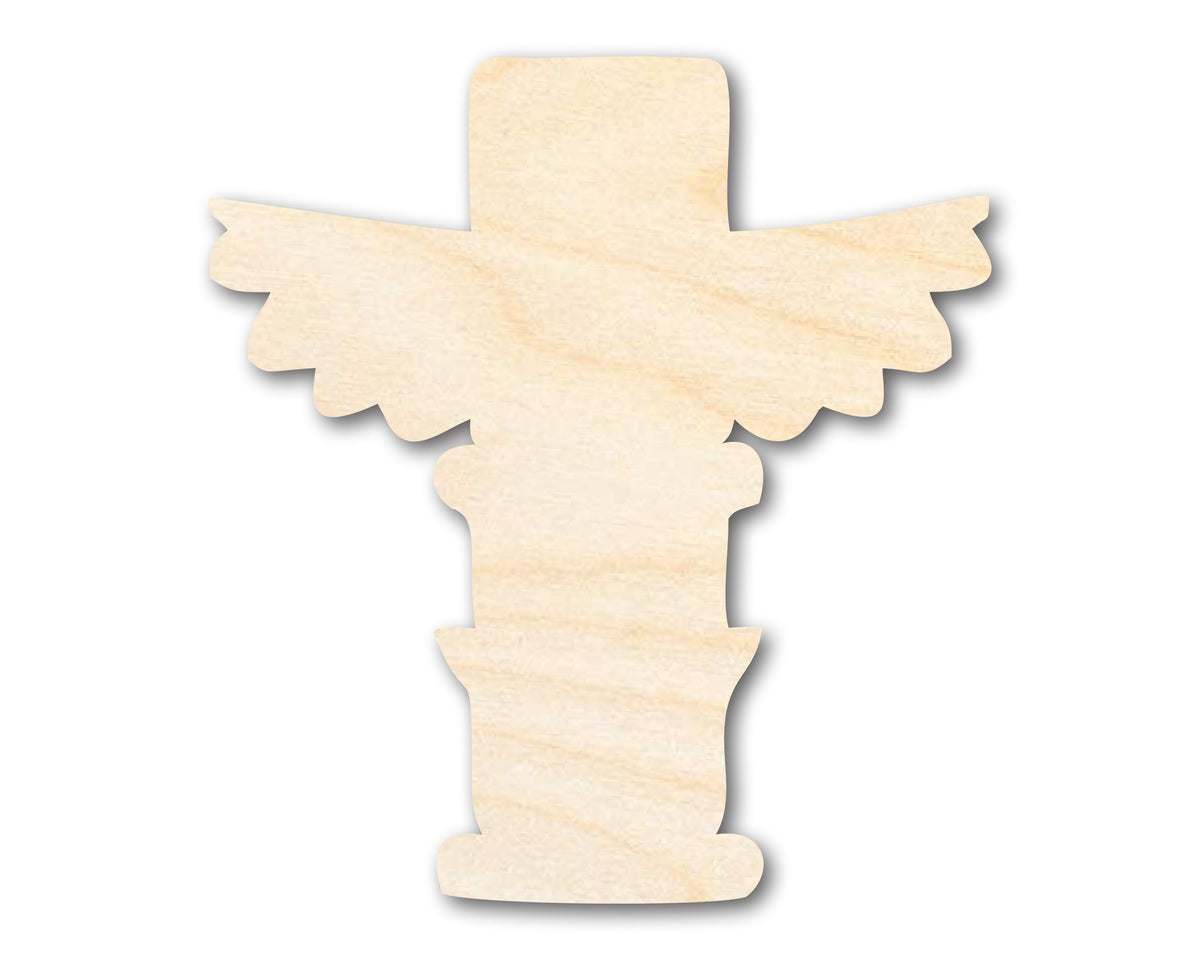 Unfinished Wood Totem Shape | Native American | Craft Cutout | up to 46" DIY