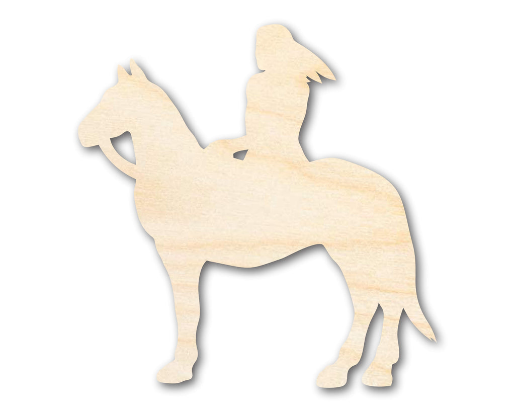 Unfinished Wood Brave Warrior Shape | Native American | Craft Cutout | up to 46" DIY