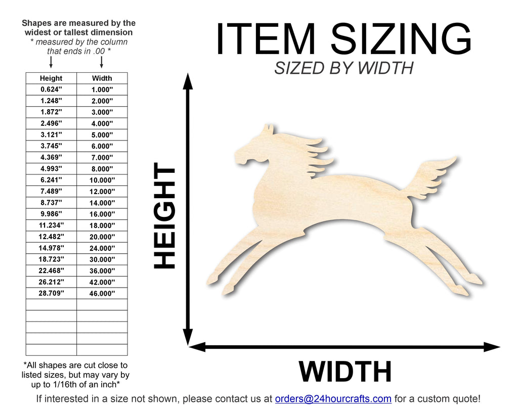 Unfinished Wood Horse Petroglyph Silhouette | DIY Native American Craft Cutout | up to 46" DIY