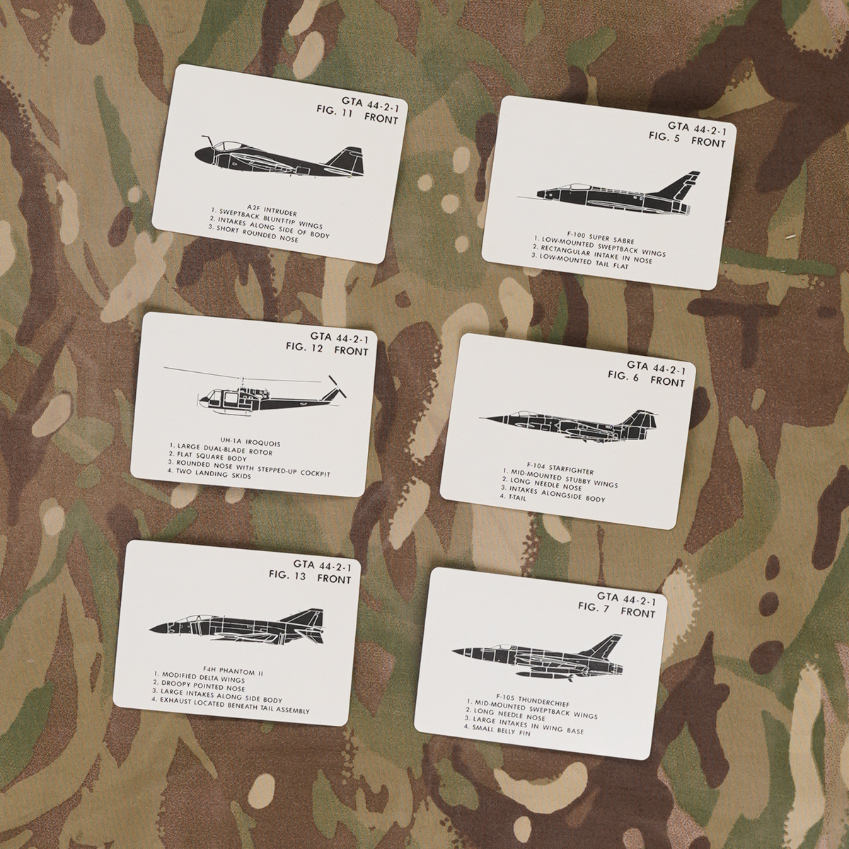 Vintage Aircraft Recognition Card Deck