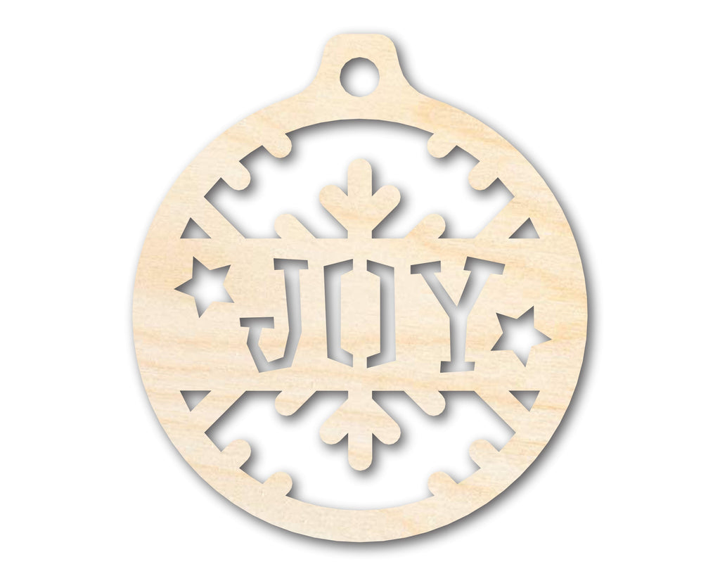 Unfinished Wood Joy Ornament Shape - Craft - up to 46" DIY