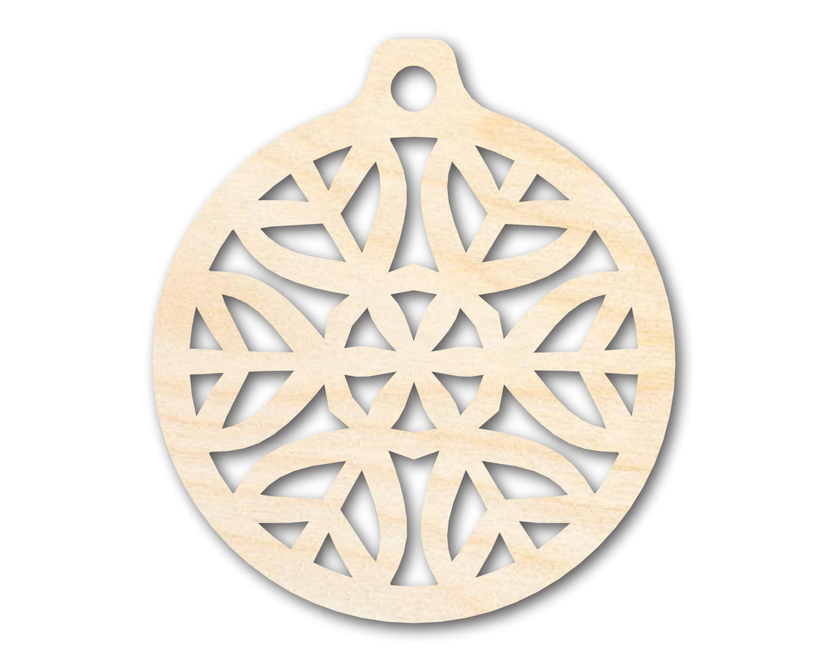 Unfinished Wood Origami Snowflake Ornament Shape - Craft - up to 46" DIY