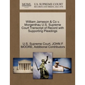 William Jameson & Co V. Morgenthau U.S. Supreme Court Transcript of Record with Supporting Pleadings