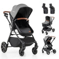 2-in-1 Convertible Baby Stroller with Car Seat Adapters