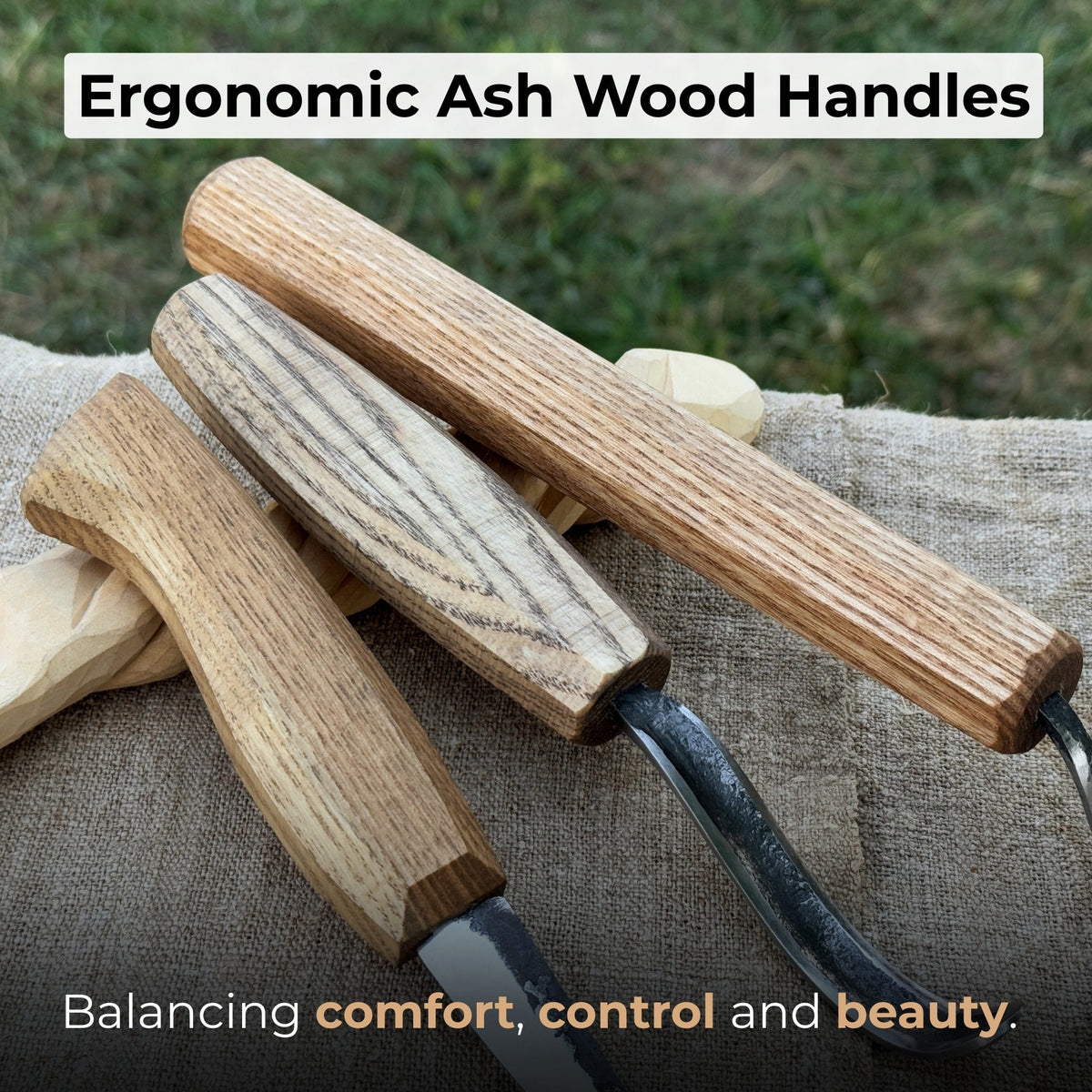 3-Piece Carving Knife Set for Spoon Carving