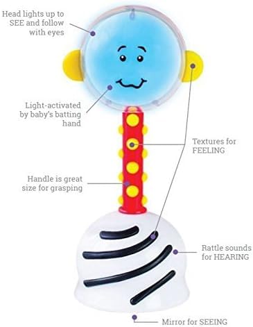Light-Up Developmental Baby Rattle ,Infants Multi-Activity Toy