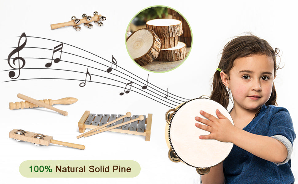 Eco Friendly International Wooden Music Set