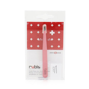 Rubis Switzerland Slant Tweezer Matte Pink