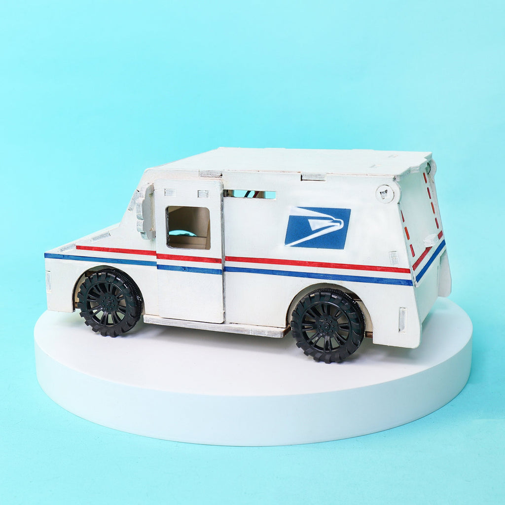 Delivery Truck STEM Kit – Build, Paint & Power a Moving Mail Truck