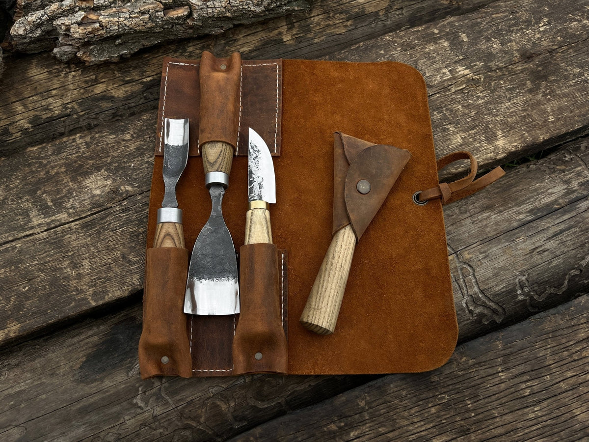 4-Piece Wood Carving Tool Set