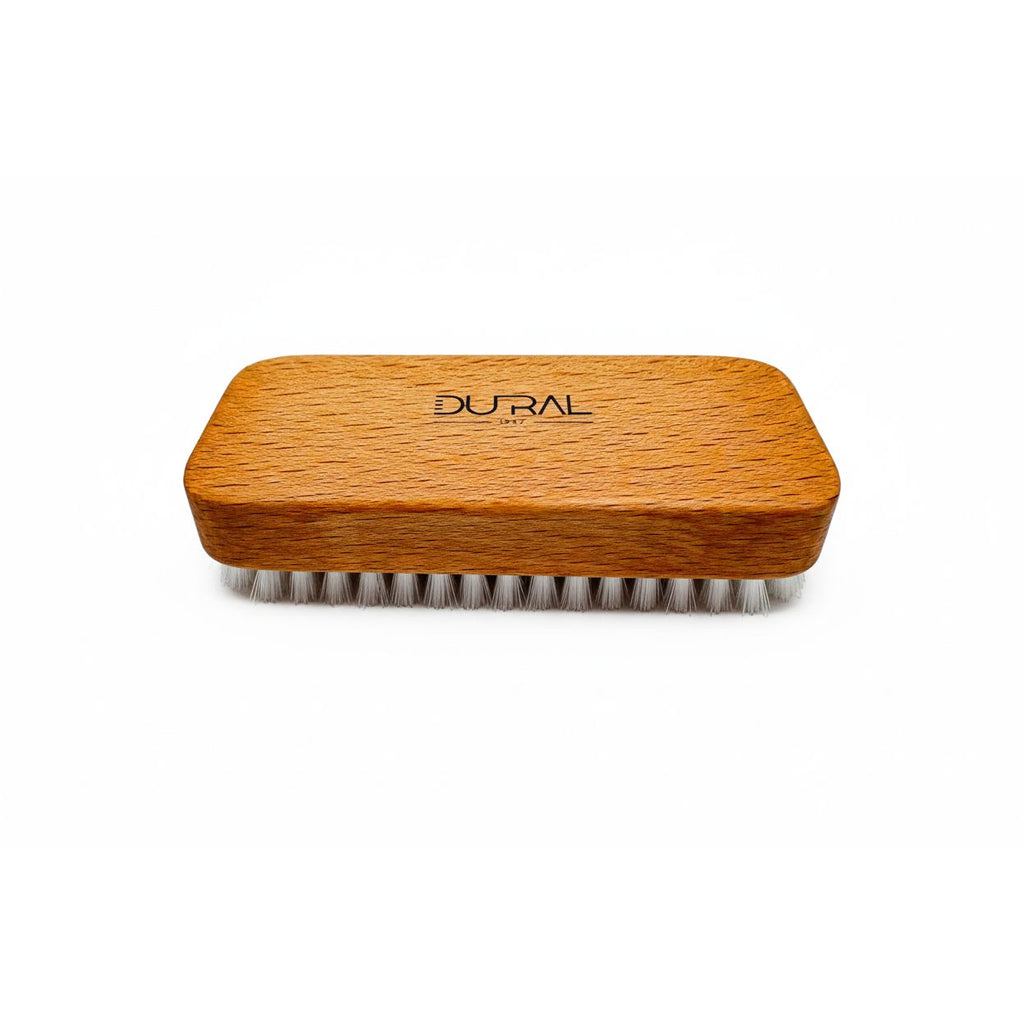 Dural Beech Wood Hand & Nail Brush With Short White Nylon Bristles - 6 Rows