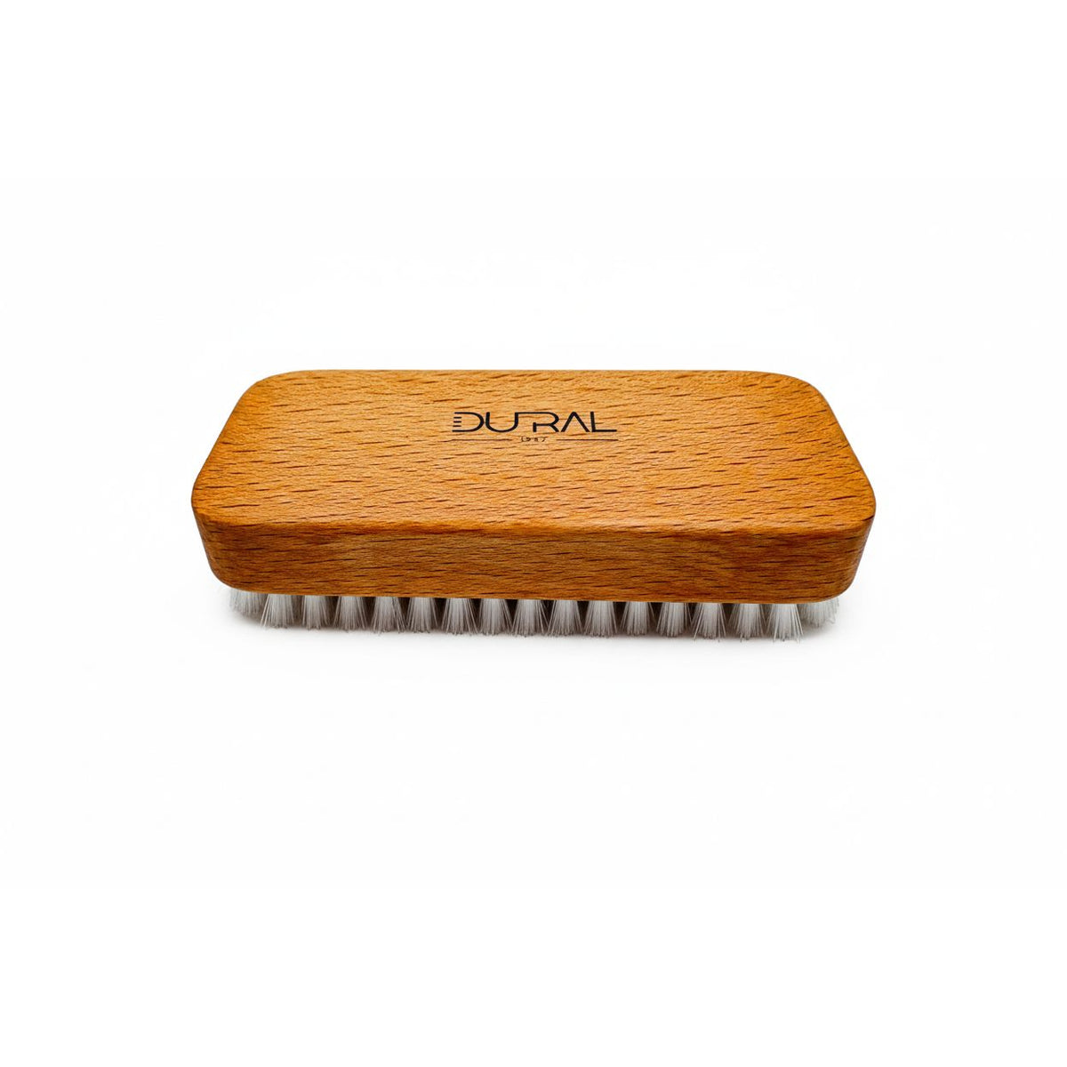 Dural Beech Wood Hand & Nail Brush With Short White Nylon Bristles - 6 Rows