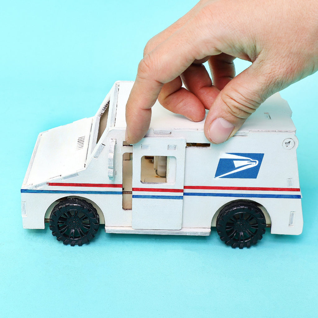 Delivery Truck STEM Kit – Build, Paint & Power a Moving Mail Truck