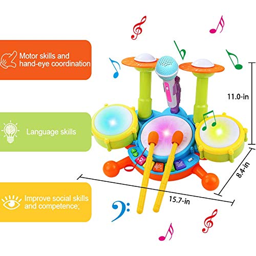Drum with Adjustable Microphone