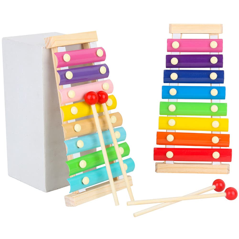 Tiny Tunes Rainbow Xylophone Wooden Musical Toy for Toddlers Ages 2 Plus Preschool Music Adventure