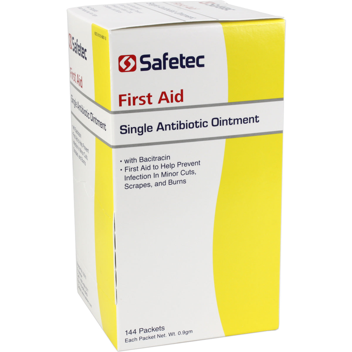 Single Antibiotic (Bacitracin) .9gm. Pouch, 144 per box