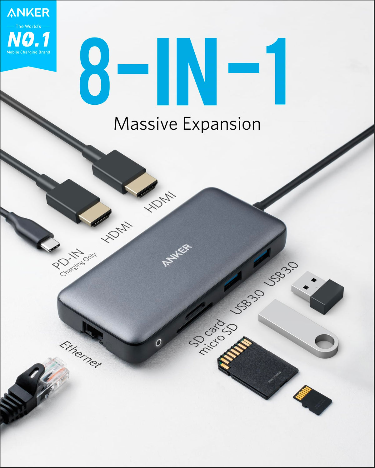 Anker <b>553</b> USB-C Hub (8-in-1)