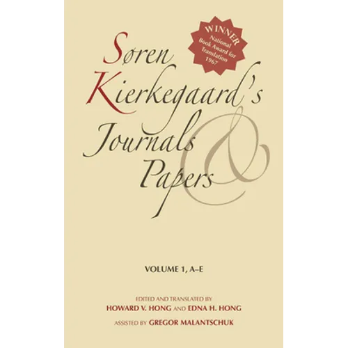Søren Kierkegaard's Journals and Papers, Volume 1: A-E