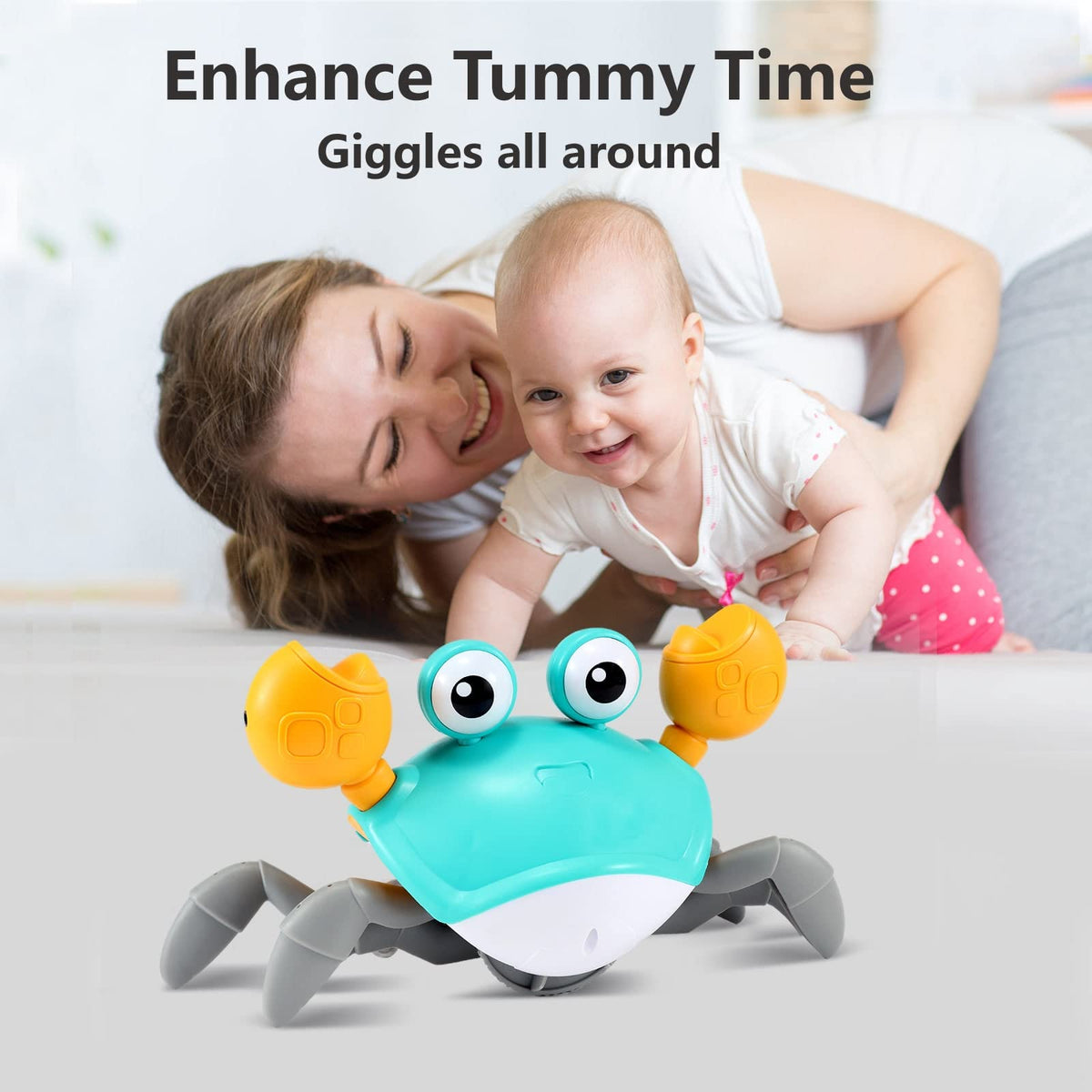 Scuttle & Groove Crawling Crab – Baby Fun Tummy Time & Crawling Buddy