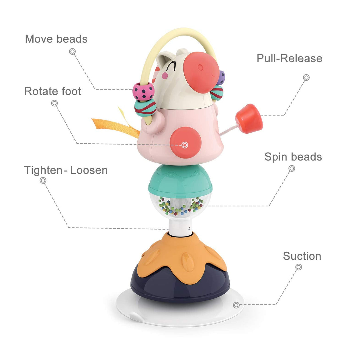 Interactive Baby Suction Rattles