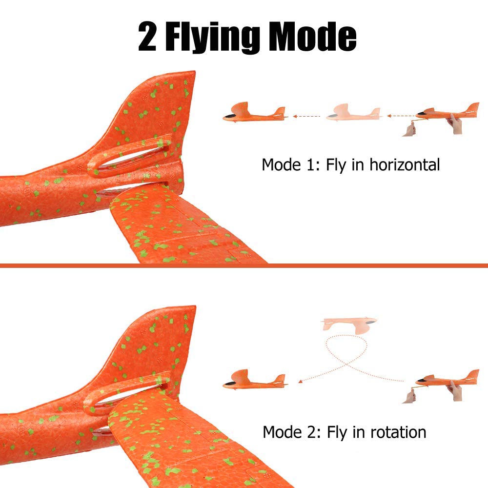 4 Pack Throwing Foam Airplane Toys