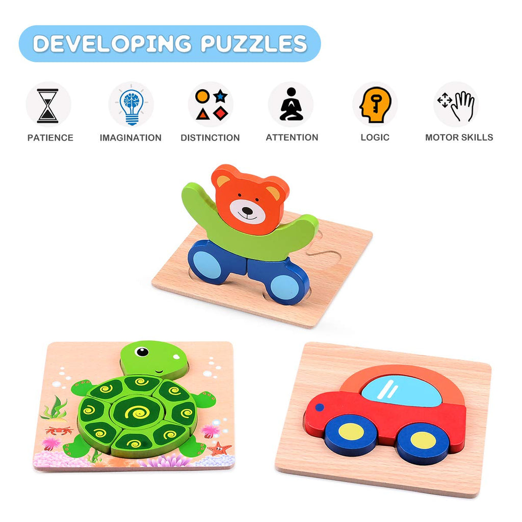 3D Montessori Shape Puzzle