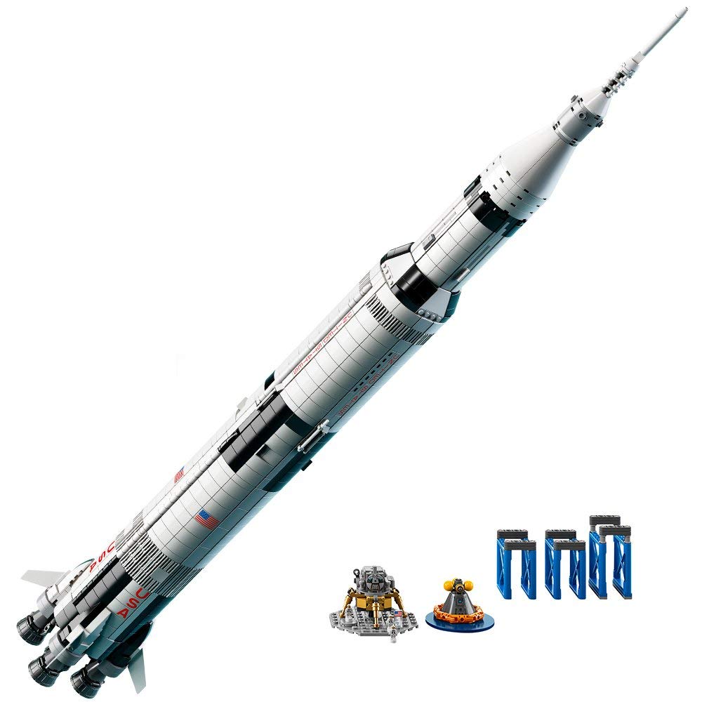NASA Apollo Saturn V Rocket Lego Building Kit – 1969 Piece Space STEM Model