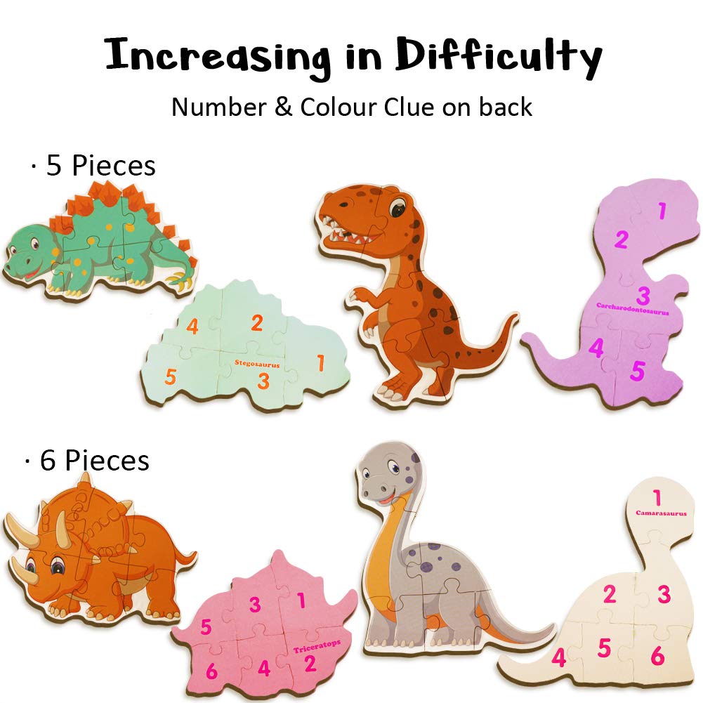 Wonderful Dinosaur 8 Floor Puzzles and Giant Map