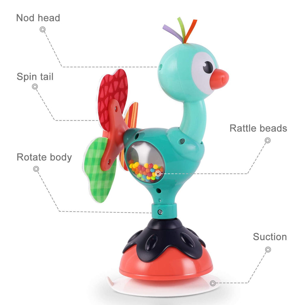 Interactive Baby Suction Rattles