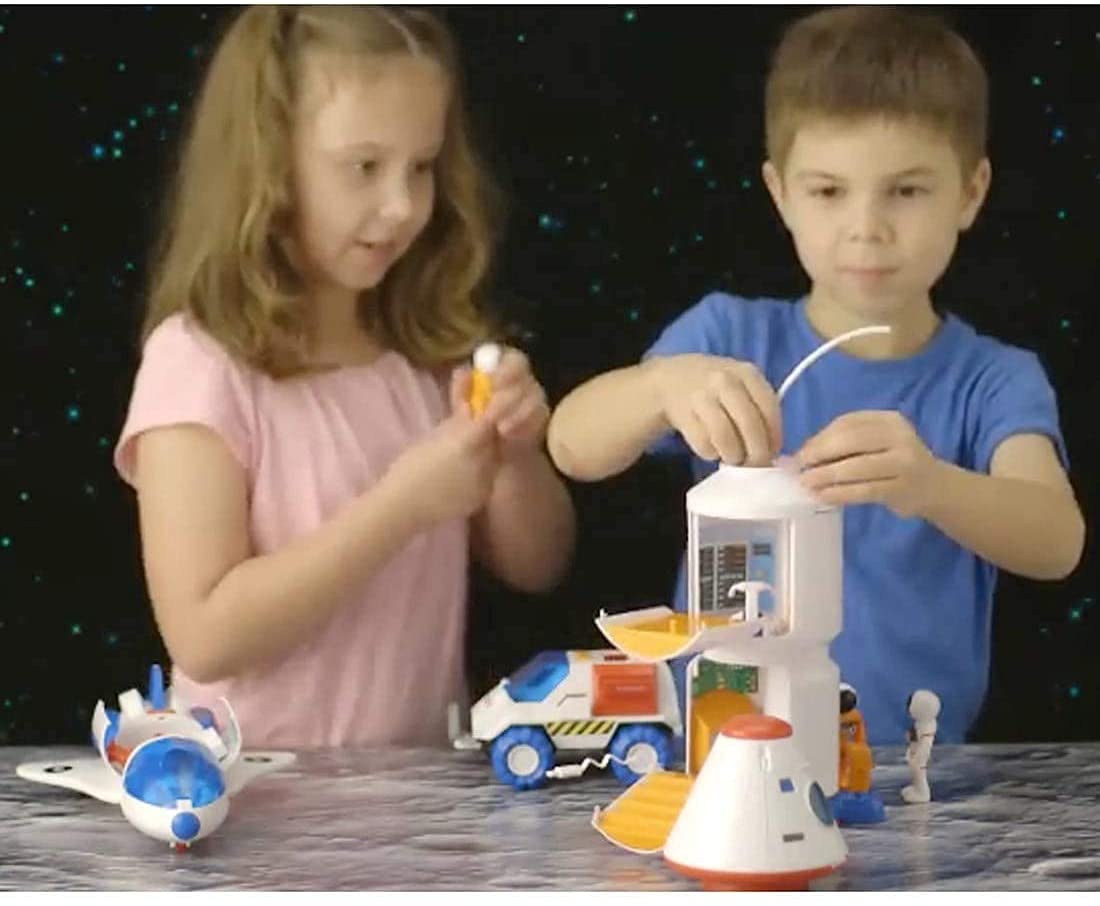 Galaxy Mission Space Shuttle Adventure, Interactive Astronaut Play Set with Lights & Sounds
