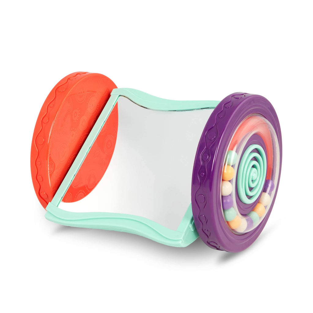 Looky-Looky Baby Mirror: Roly-Poly Tummy Time Toy for Crawling Fun