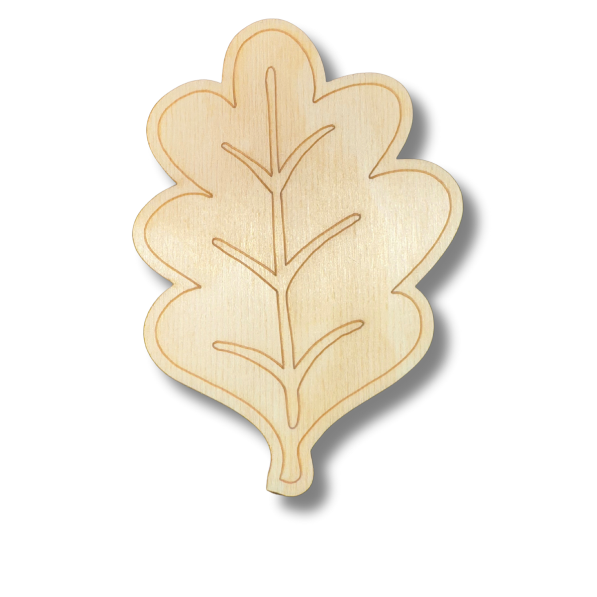 Unfinished Wood Etched Fall Leaf Shape | Paint By Line Crafts | up to 30" DIY