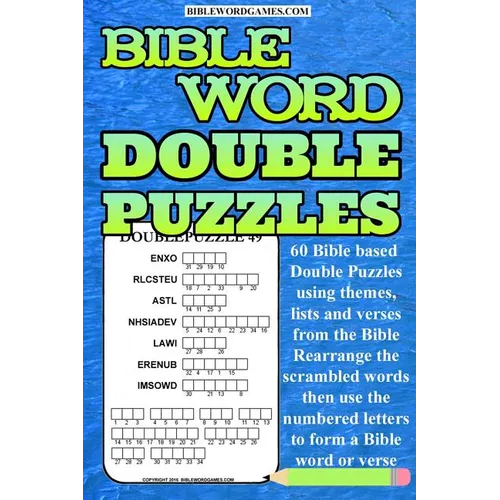 Bible Word Double Puzzles Vol.1: 60 Bible themed scrambled word and Bible verses puzzles