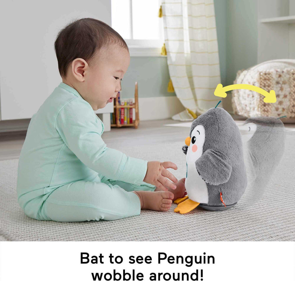 Wobble & Flap Penguin: Musical Tummy Time Buddy for Newborns