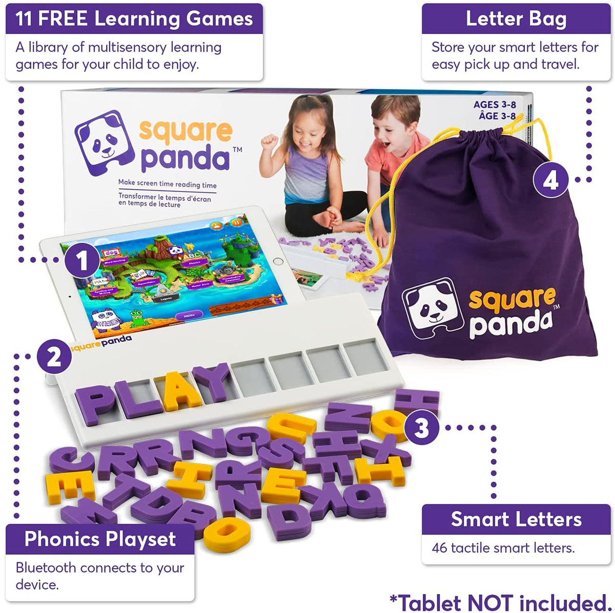 Letter Tiles Stack and Learn