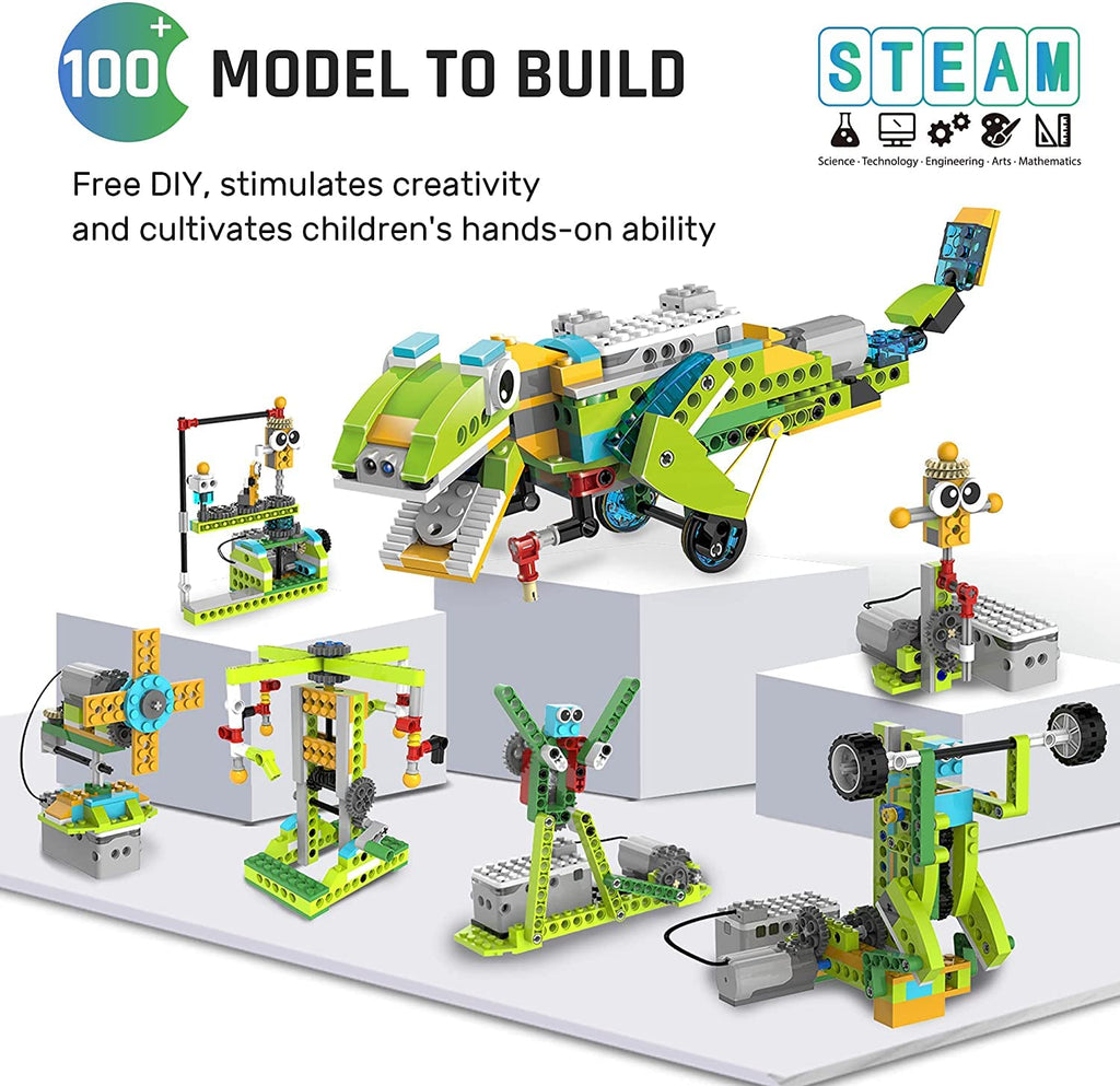 Coding Robot Master: 200+ Fun Educational Bots in 1 App-Controlled Kit with 47 Video Lessons