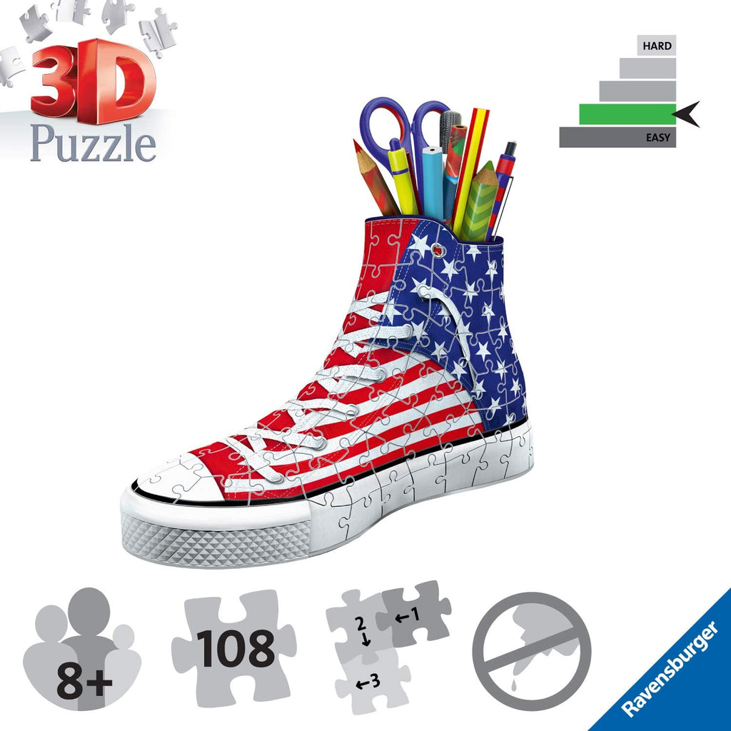 3D Shoe Stationery Holder Puzzle